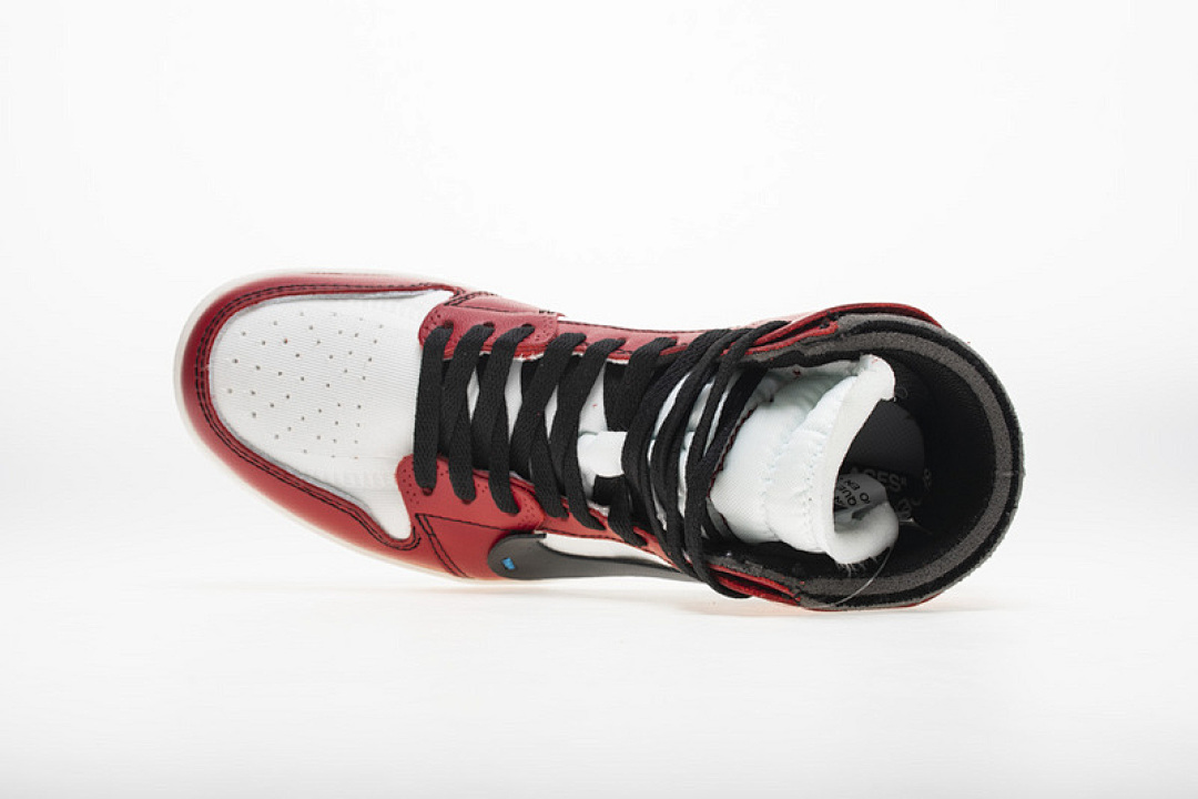 【DA7OW】白红OW Off White联名芝加哥 乔丹一代 OFF-WHITE x Air Jordan 1 High OG 10X“Chicago”AA3834-101