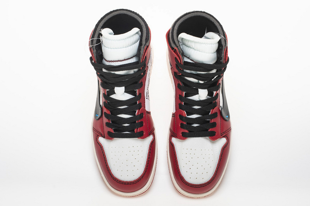 【DA7OW】白红OW Off White联名芝加哥 乔丹一代 OFF-WHITE x Air Jordan 1 High OG 10X“Chicago”AA3834-101