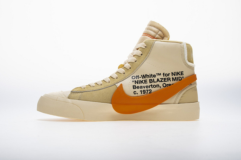 【CA3OW】米黄OW 开拓者 OFF-WHITE x Nike Blazer “All Hallows Eve” AA3832-700