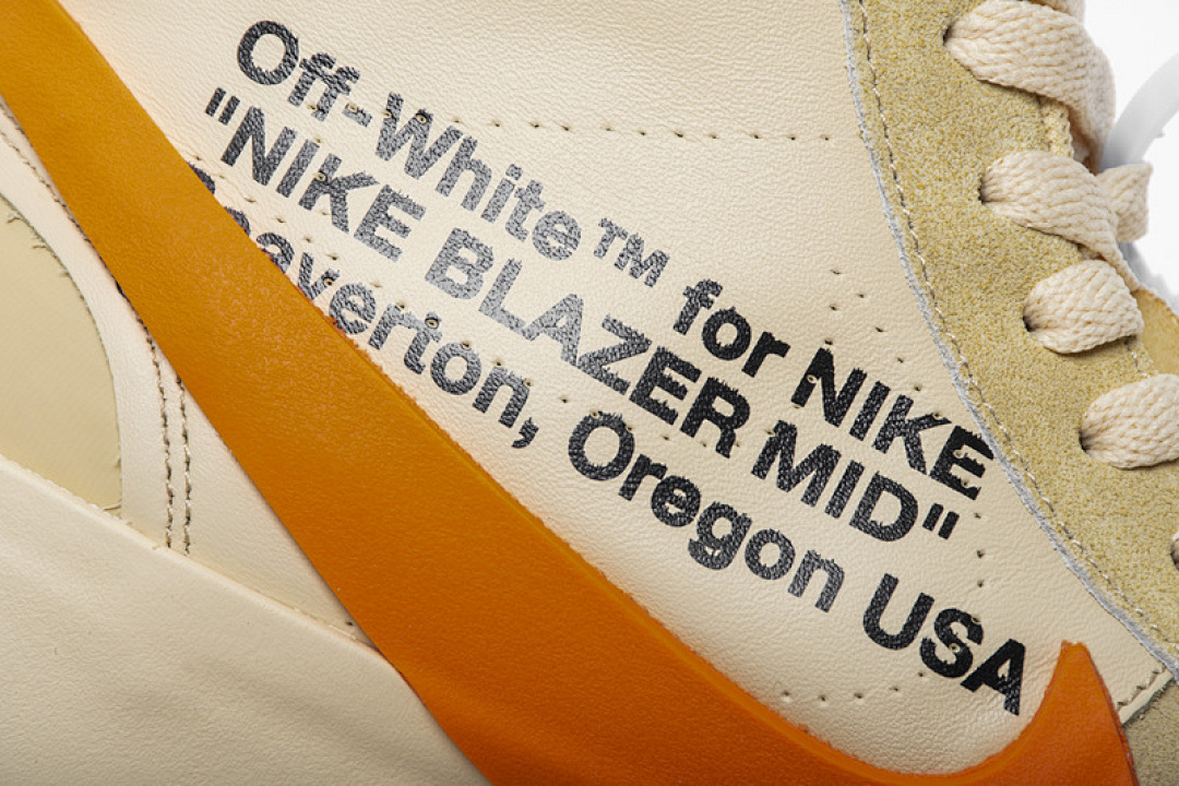 【CA3OW】米黄OW 开拓者 OFF-WHITE x Nike Blazer “All Hallows Eve” AA3832-700