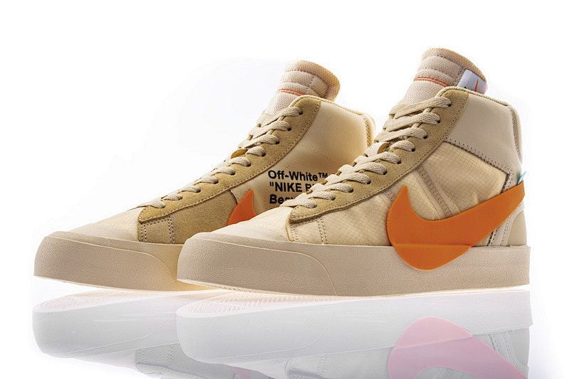 【CA3OW】米黄OW 开拓者 OFF-WHITE x Nike Blazer “All Hallows Eve” AA3832-700