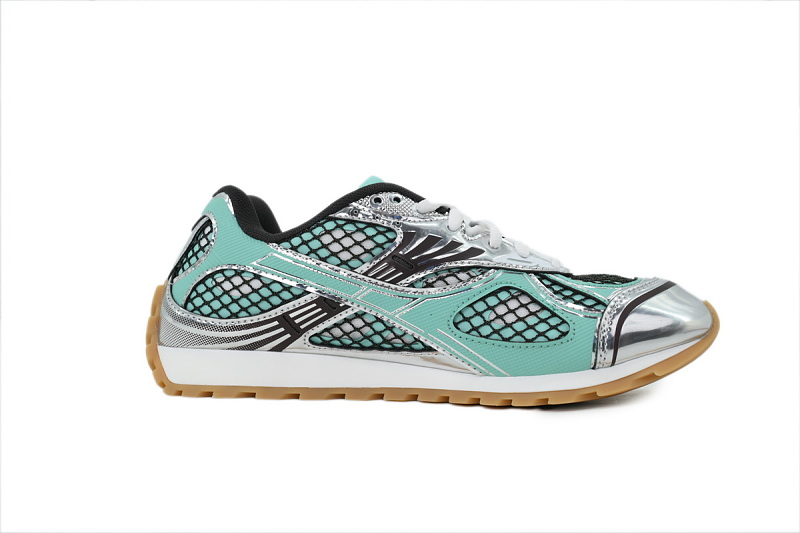 【CA1M9】银拼绿色 葆蝶家跑鞋 低帮休闲跑鞋 755915 V2X40 3925 Bottega Veneta Wmns Orbit Sneaker 'White'