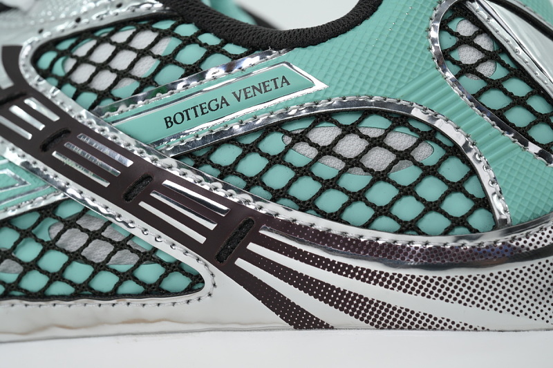 【CA1M9】银拼绿色 葆蝶家跑鞋 低帮休闲跑鞋 755915 V2X40 3925 Bottega Veneta Wmns Orbit Sneaker 'White'
