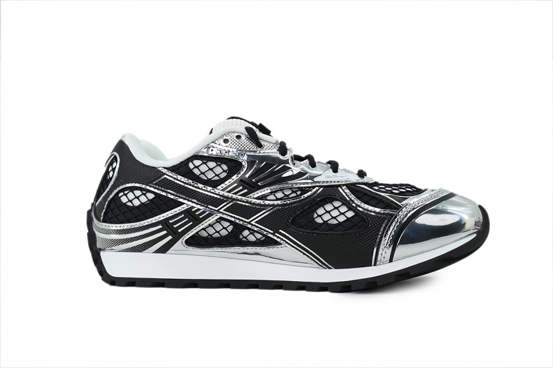 【CA1MB】黑银 葆蝶家跑鞋 Bottega Veneta Orbit低帮休闲跑鞋 Black Silver