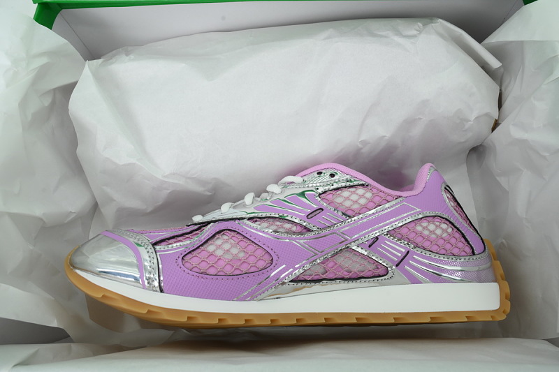 【CA1M9】浅紫色 葆蝶家跑鞋 6151 Bottega Veneta Orbit低帮休闲跑鞋 Pink