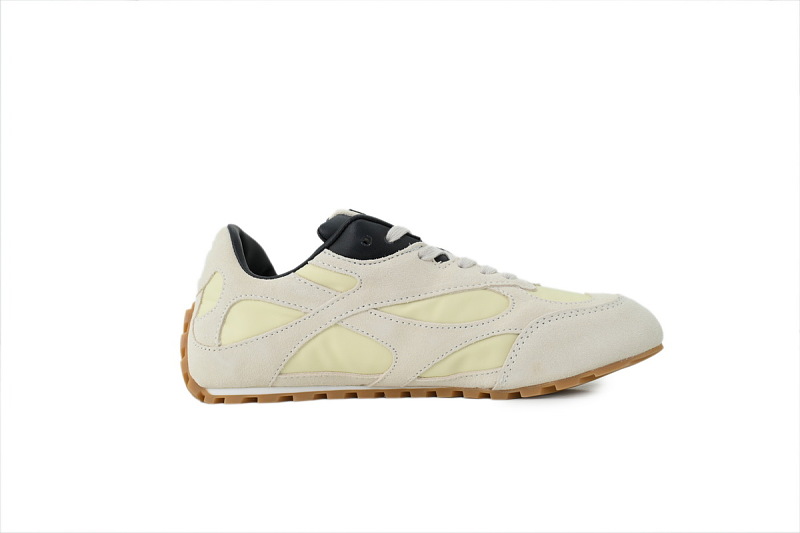 【BA3M9】米色 葆蝶家跑鞋2代 低帮休闲跑鞋 838373 V3MS2 9166 Bottega Veneta Orbit Sneaker 'Sea Salt Black'