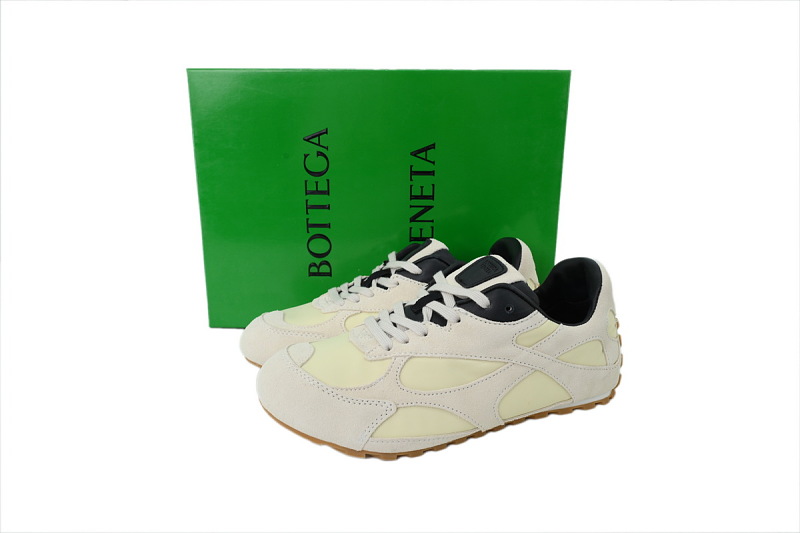 【BA3M9】米色 葆蝶家跑鞋2代 低帮休闲跑鞋 838373 V3MS2 9166 Bottega Veneta Orbit Sneaker 'Sea Salt Black'