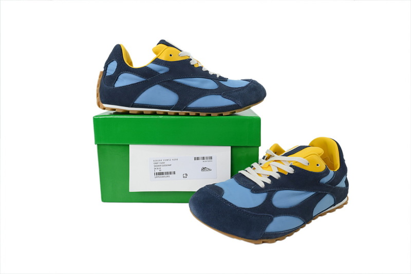【BA3M9】深蓝色2.0 葆蝶家跑鞋2代 低帮休闲跑鞋 838384 V3MS2 4290 Bottega Veneta Orbit Sneaker 'Dark Blue'