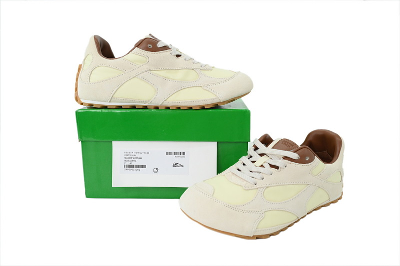 【BA3M9】米咖色 葆蝶家跑鞋2代 低帮休闲跑鞋 838384 V3MS2 9321 Bottega Veneta Orbit Sneaker 'Beige Coffee'