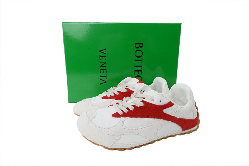 【BA3M9】白红 葆蝶家跑鞋2代 低帮休闲跑鞋 867944 V3MS2 6189 Bottega Veneta Orbit Sneaker 'White Red'