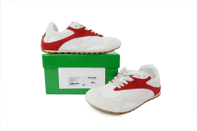 【BA3M9】白红 葆蝶家跑鞋2代 低帮休闲跑鞋 867944 V3MS2 6189 Bottega Veneta Orbit Sneaker 'White Red'
