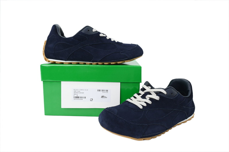 【BA3M9】深蓝 葆蝶家跑鞋2代 低帮休闲跑鞋 851621 V3MS0 4118 Bottega Veneta Orbit Sneaker 'Dark Blue'