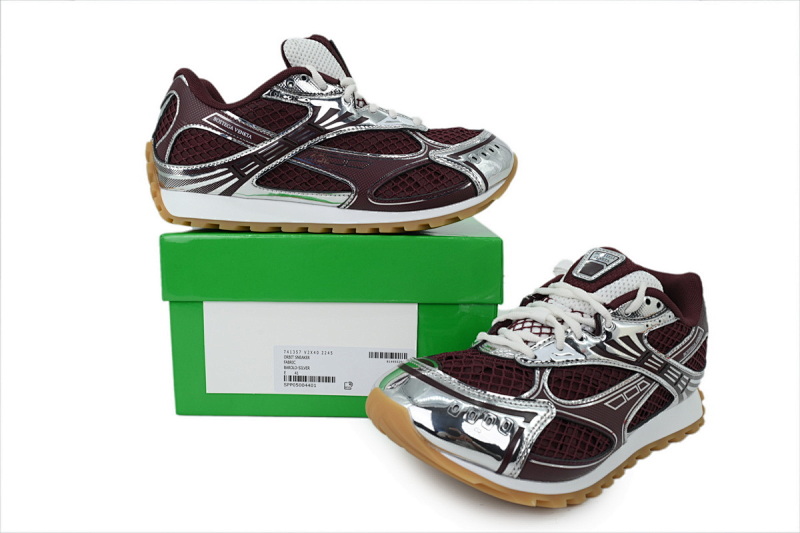 【CA1MB】酒红 葆蝶家跑鞋 Bottega Veneta Orbit低帮休闲跑鞋 Wine Red