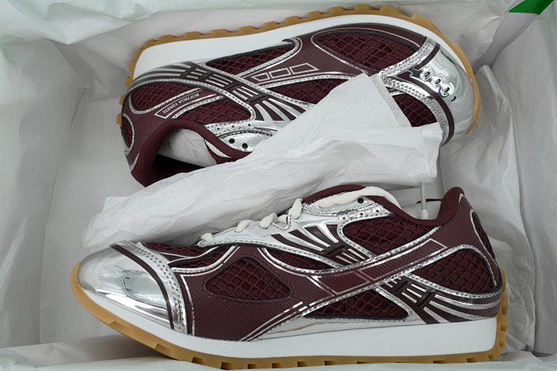 【CA1MB】酒红 葆蝶家跑鞋 Bottega Veneta Orbit低帮休闲跑鞋 Wine Red