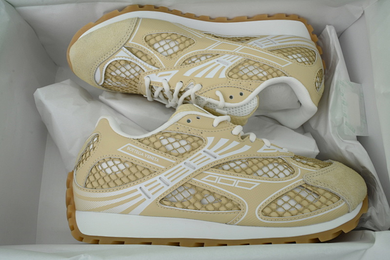 【CA1MB】米黄 葆蝶家跑鞋 Bottega Veneta Orbit低帮休闲跑鞋 Beige