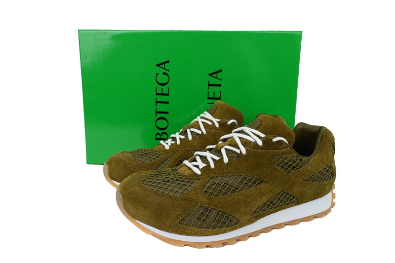 【CA1MB】绒面绿色 葆蝶家跑鞋 Bottega Veneta Orbit低帮休闲跑鞋 Suede Green