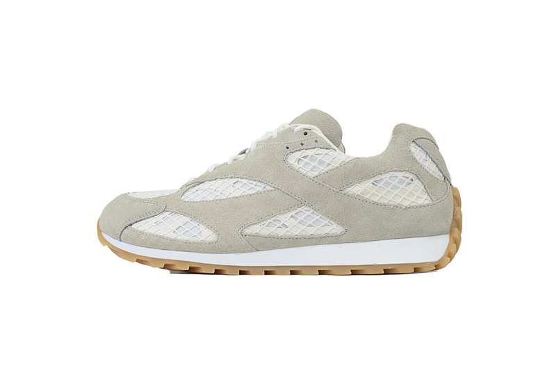 【CA1MB】绒面灰色 葆蝶家跑鞋 Bottega Veneta Orbit低帮休闲跑鞋 Suede Gray