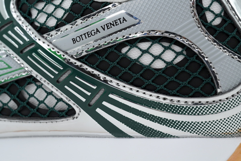 【CA1MB】墨绿银 葆蝶家跑鞋 Bottega Veneta Orbit低帮休闲跑鞋 Dark Green Silver