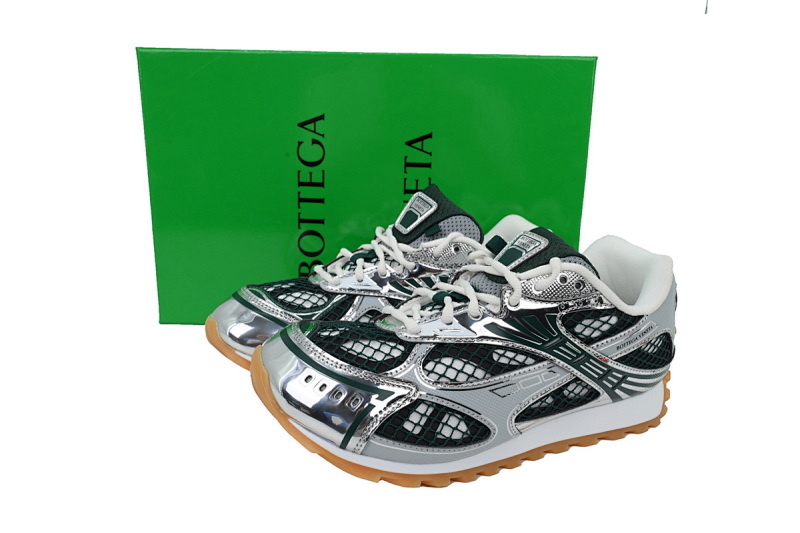 【CA1MB】墨绿银 葆蝶家跑鞋 Bottega Veneta Orbit低帮休闲跑鞋 Dark Green Silver