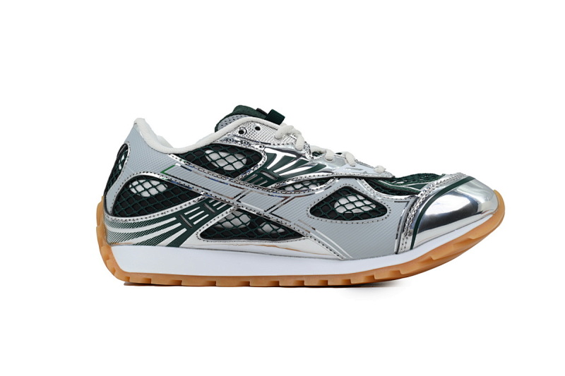 【CA1MB】墨绿银 葆蝶家跑鞋 Bottega Veneta Orbit低帮休闲跑鞋 Dark Green Silver