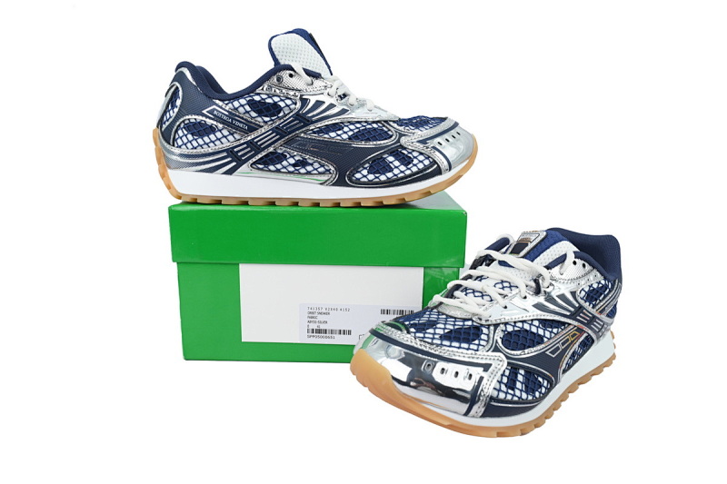 【CA1MB】深蓝银 葆蝶家跑鞋 Bottega Veneta Orbit低帮休闲跑鞋 Deep Blue Silver