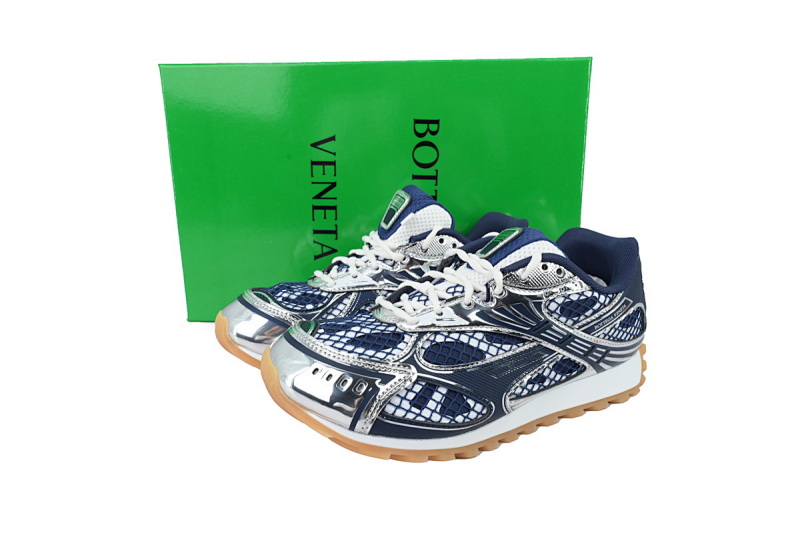 【CA1MB】深蓝银 葆蝶家跑鞋 Bottega Veneta Orbit低帮休闲跑鞋 Deep Blue Silver