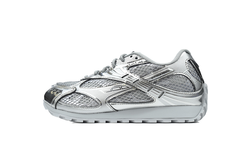 【CA1MB】纯银 葆蝶家跑鞋 Bottega Veneta Orbit低帮休闲跑鞋Silvery