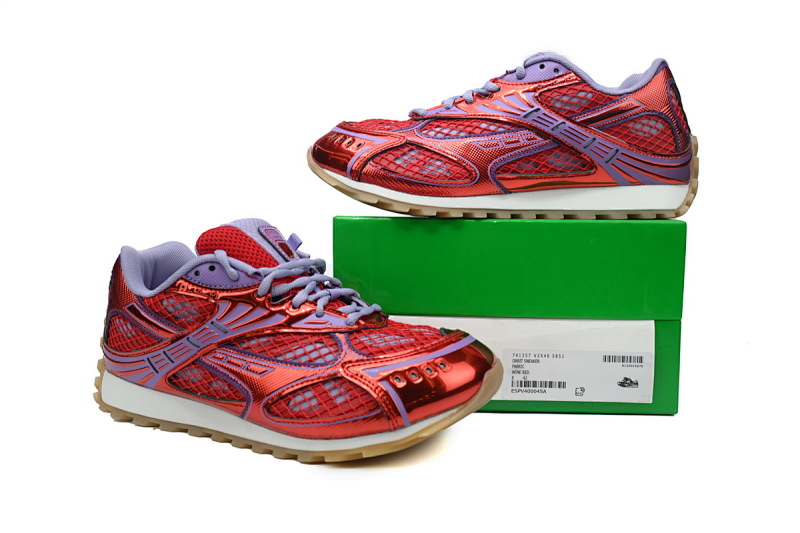 【CA1MB】红色 葆蝶家跑鞋 Bottega Veneta Orbit低帮休闲跑鞋Red