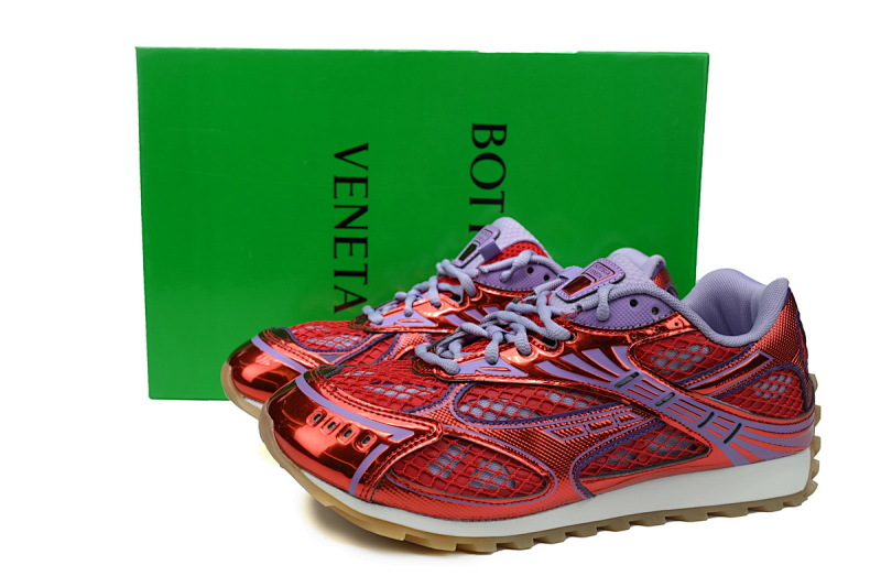 【CA1MB】红色 葆蝶家跑鞋 Bottega Veneta Orbit低帮休闲跑鞋Red