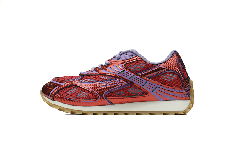 【CA1MB】红色 葆蝶家跑鞋 Bottega Veneta Orbit低帮休闲跑鞋Red