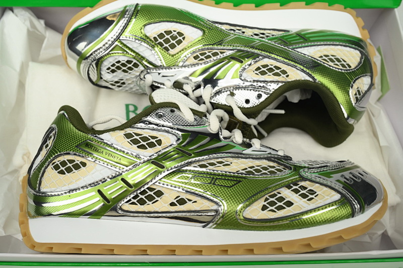 【CA1MB】橄榄绿 葆蝶家跑鞋 Bottega Veneta Orbit低帮休闲跑鞋Olive Green