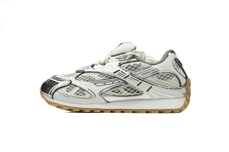 【CA1MB】银色 葆蝶家跑鞋 Bottega Veneta Orbit低帮休闲跑鞋Silver