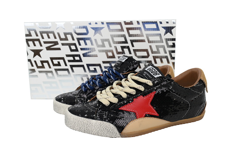 【CA0HZ】 黑亮片 GGDB 时尚休闲小脏鞋 Golden Goose True Star Black Glossy Film