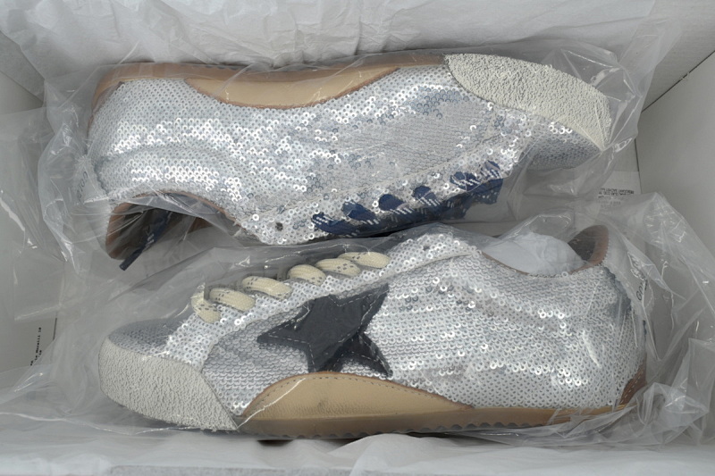 【CA0HZ】银亮片 GGDB 时尚休闲小脏鞋  Golden Goose True Star  Silver Glitter