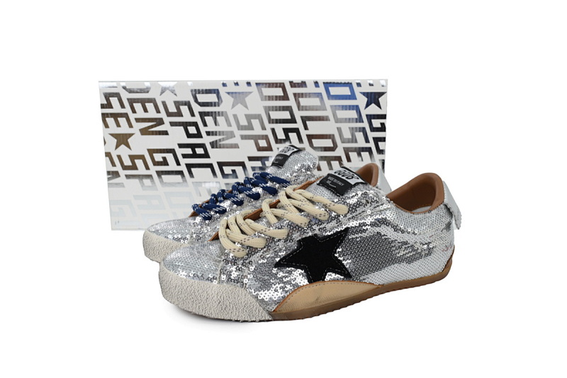 【CA0HZ】银亮片 GGDB 时尚休闲小脏鞋  Golden Goose True Star  Silver Glitter