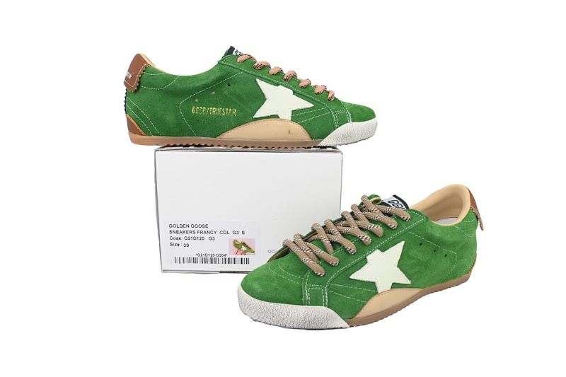 【CA0HZ】25绿色 GGDB 时尚休闲小脏鞋 Golden Goose True Star 'Green'