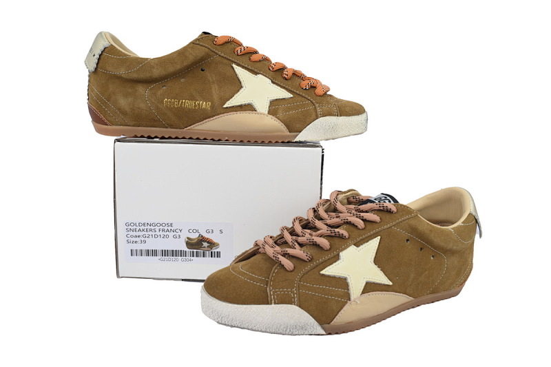 【CA0HZ】25白棕 GGDB 时尚休闲小脏鞋 Golden Goose True Star 'White Brown'