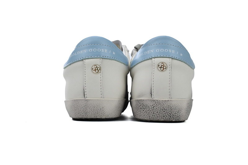 【CA0ET】天空蓝尾 GGDB 时尚休闲小脏鞋 Golden Goose Super Star 'Blue Heel'
