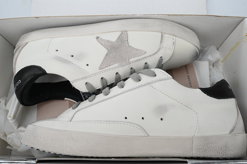 【CA0ET】黑皮尾 GGDB 时尚休闲小脏鞋 Golden Goose Super Star 'Black Heel'