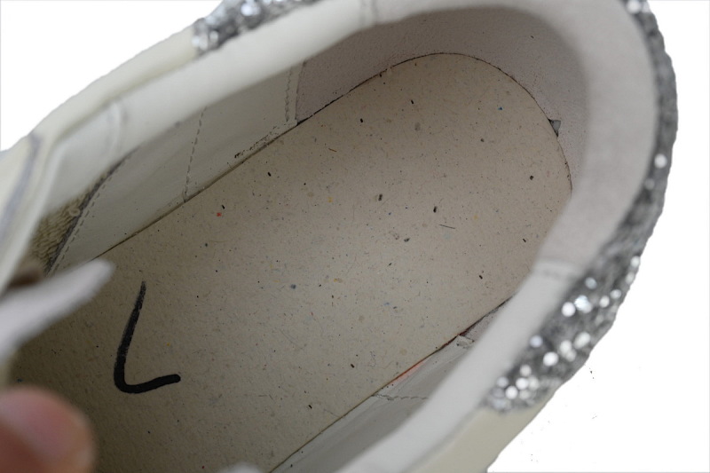 【CA0ET】闪银尾 GGDB 时尚休闲小脏鞋 Golden Goose Super Star 'Sparkling Silver Heel'
