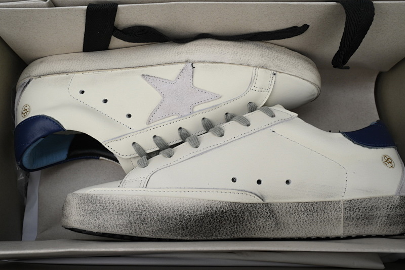 【CA0ET】藏蓝尾 GGDB 时尚休闲小脏鞋 Golden Goose Super Star 'Dark Blue Heel'