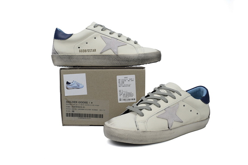 【CA0ET】藏蓝尾 GGDB 时尚休闲小脏鞋 Golden Goose Super Star 'Dark Blue Heel'