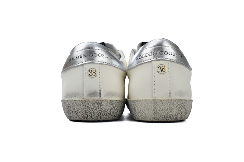 【CA0ET】银尾银星 GGDB 时尚休闲小脏鞋 Golden Goose Super Star 'Silver Heel Silver Star'