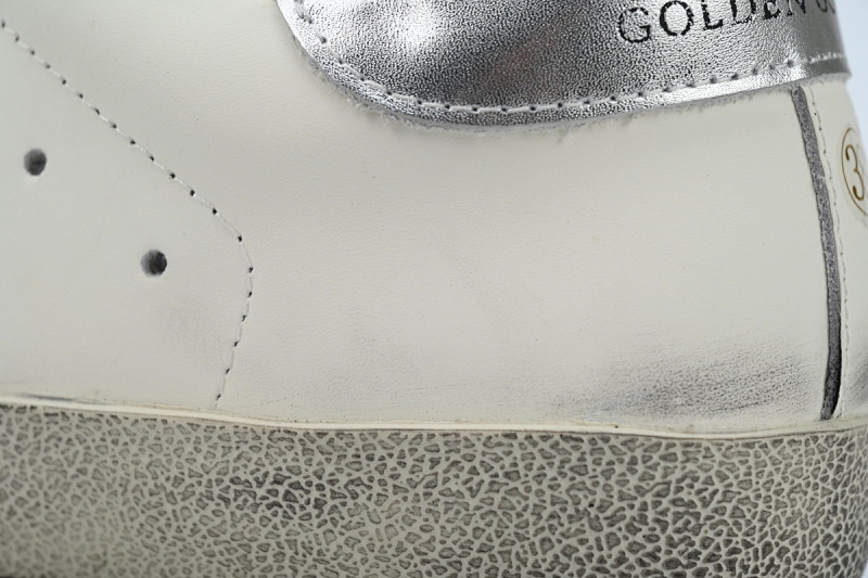 【CA0ET】银尾银星 GGDB 时尚休闲小脏鞋 Golden Goose Super Star 'Silver Heel Silver Star'