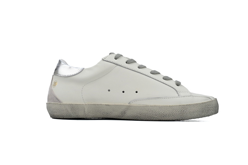 【CA0ET】银尾 GGDB 时尚休闲小脏鞋 Golden Goose Super Star 'Silver Heel'