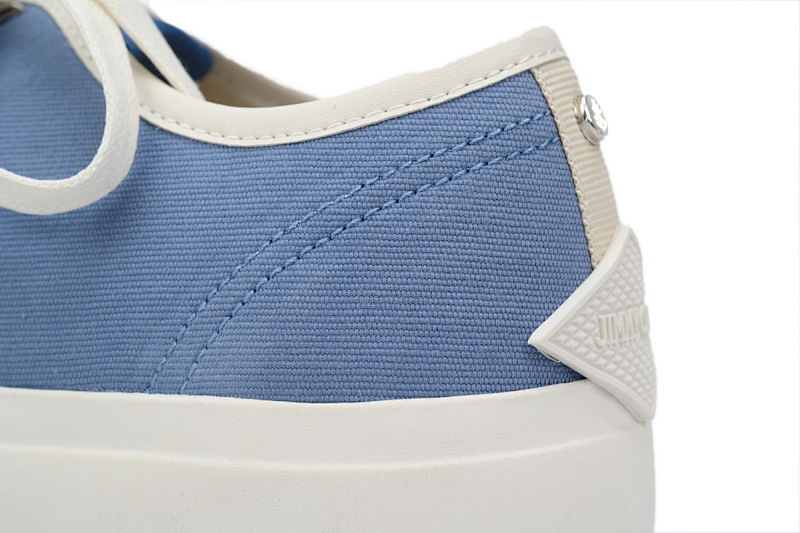 【CA7XP】男款蓝色 吉米周板鞋 Jimmy Choo Palma Maxi Blue Canvas Platform Trainers PALMAMAXIFCYE043621