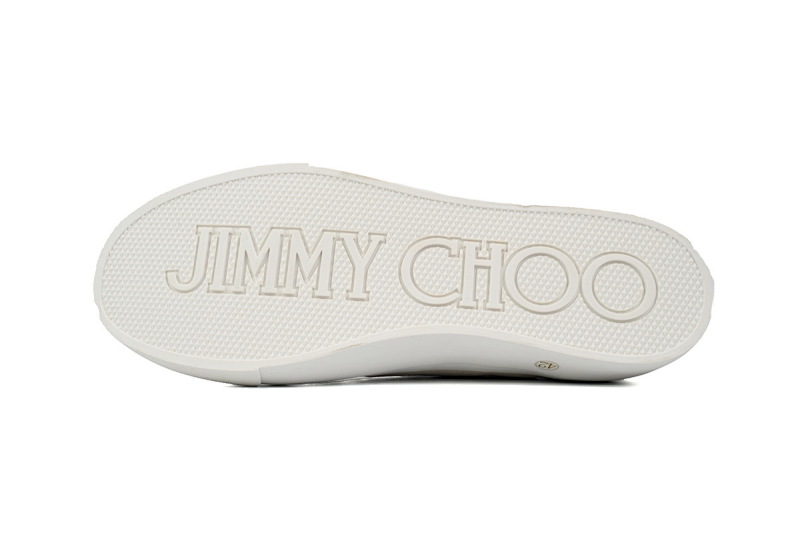 【CA7XP】男款白色 吉米周板鞋Jimmy Choo Palma Maxi White Canvas Platform Trainers PALMAMAXIFCYE
