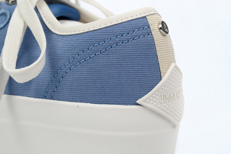 【CA7XP】女款蓝色 吉米周板鞋 Women's Jimmy Choo Palma Maxi Blue Canvas Platform Trainers