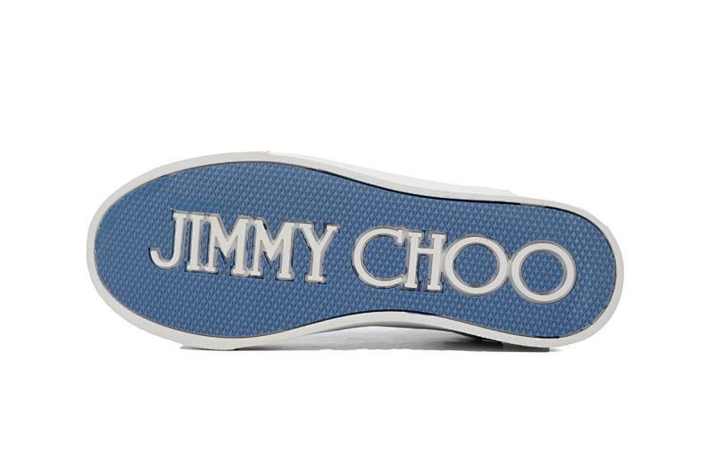 【CA7XP】女款蓝色 吉米周板鞋 Women's Jimmy Choo Palma Maxi Blue Canvas Platform Trainers