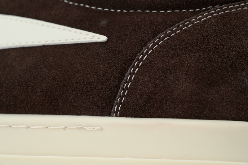 【DA7ET】小三角咖啡 里克•欧文斯低帮休闲鞋 Rick Owens Hollywood Vintage Low 'Mahogany Milk'